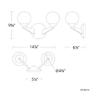 Modern Forms - Double Bubble 15" LED 2 Light Wall Sconce - Lights Canada