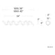 dweLED - Marques 39" LED Bath Vanity & Wall Light - Lights Canada