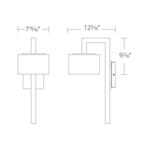 Modern Forms - Garbo 22" LED Wall Sconce - Lights Canada