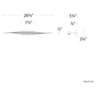 dweLED - Wave 28" LED Bath Vanity & Wall Light - Lights Canada