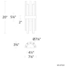 Modern Forms - Harmonix 7" LED Wall Sconce - Lights Canada