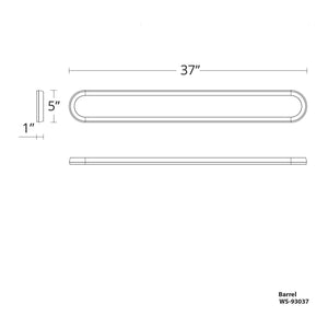 Modern Forms - Argo 37" Bathroom Vanity or Wall Light - Lights Canada