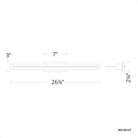 dweLED - Spectre 27" LED Bath Vanity & Wall Light - Lights Canada