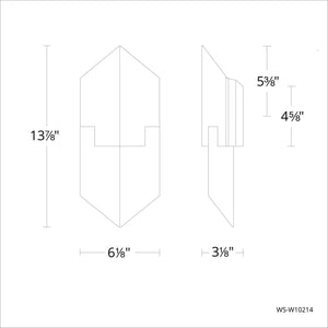 Modern Forms - Cupid 14" LED Indoor/Outdoor Wall Light - Lights Canada