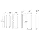 dweLED - Fiction 20" LED Indoor/Outdoor Wall Light - Lights Canada