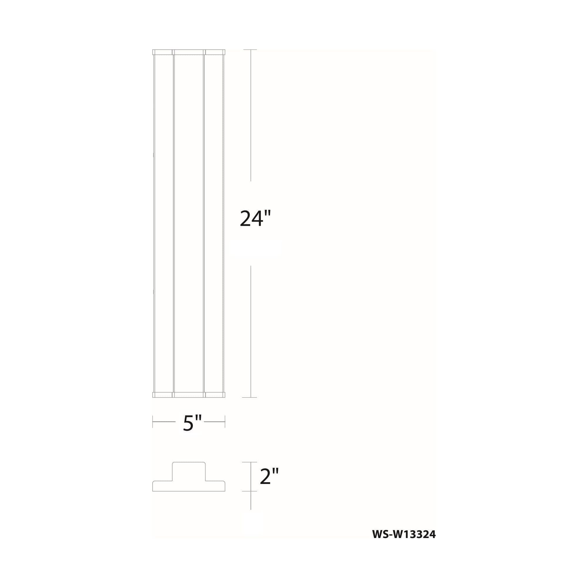 dweLED - Revels 24" LED Outdoor Wall Light - Lights Canada