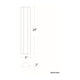 dweLED - Revels 24" LED Outdoor Wall Light - Lights Canada