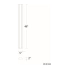 dweLED - Revels 48" LED Outdoor Wall Light - Lights Canada