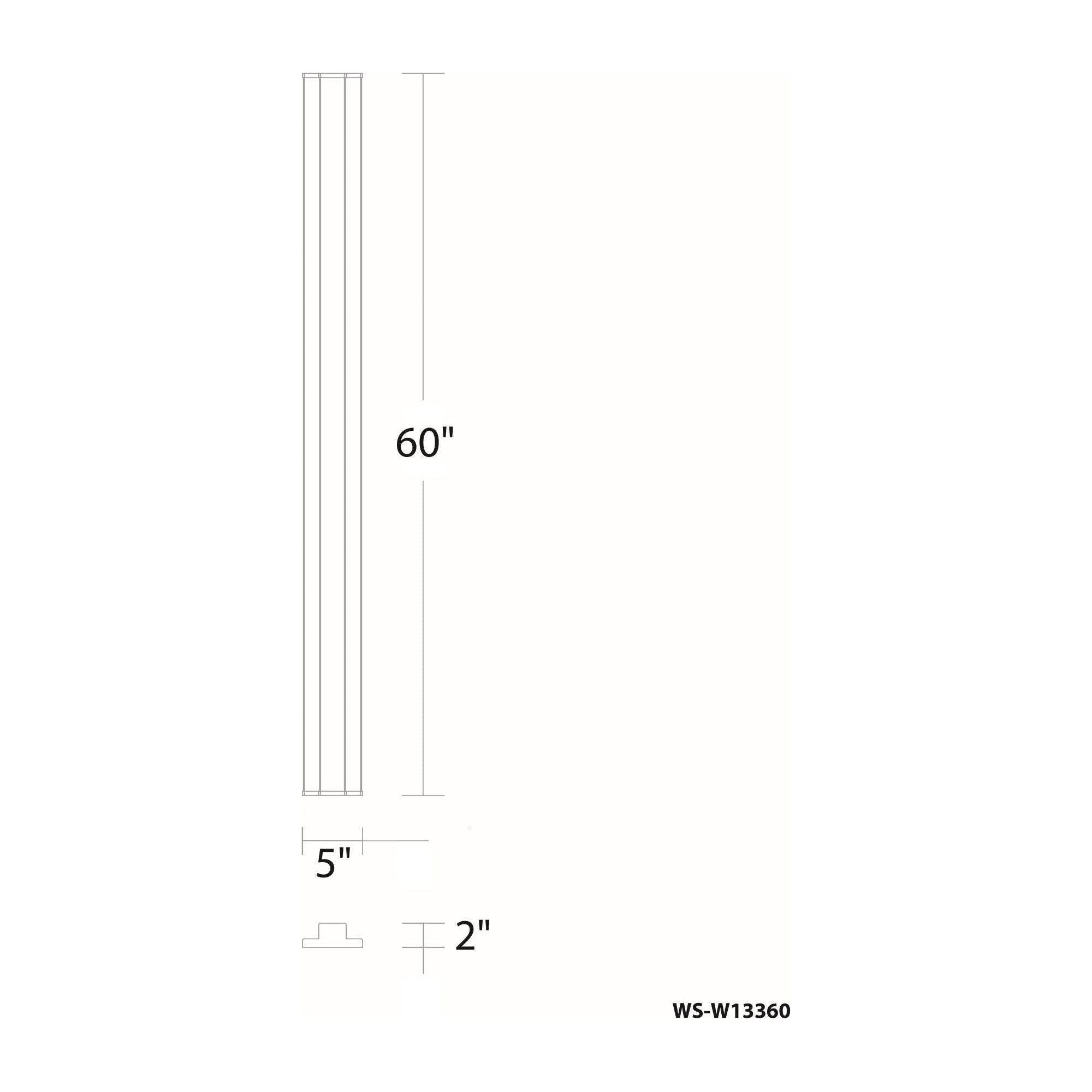 dweLED - Revels 60" LED Outdoor Wall Light - Lights Canada