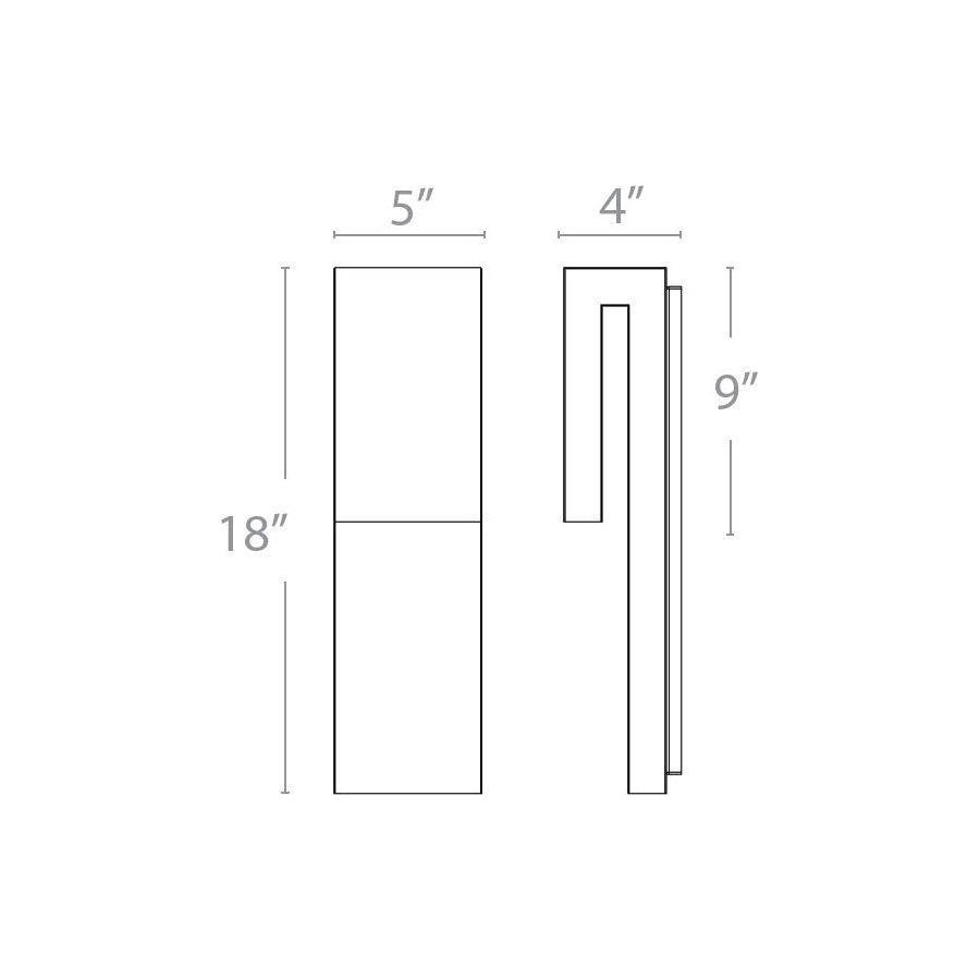 Modern Forms - Double Down LED Indoor/Outdoor Wall Light - Lights Canada