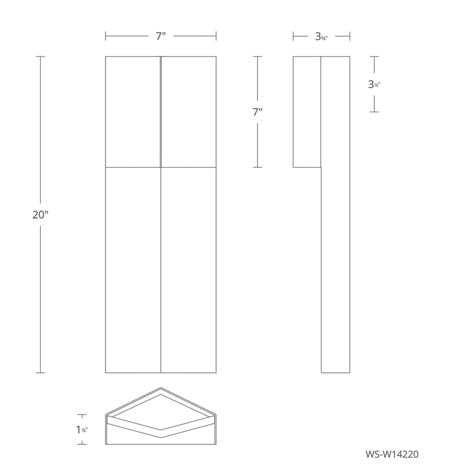 Modern Forms - Dusk 20" LED Indoor/Outdoor Wall Light - Lights Canada