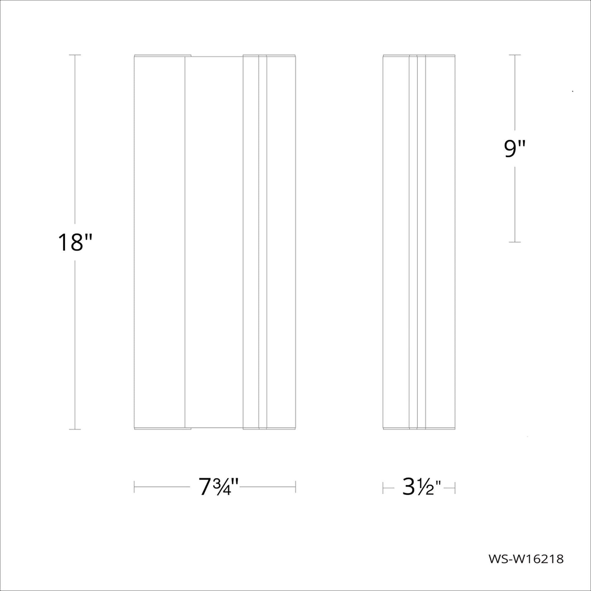 Modern Forms - Enigma 18" LED Indoor/Outdoor Wall Light - Lights Canada