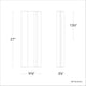 Modern Forms - Enigma 27" LED Indoor/Outdoor Wall Light - Lights Canada
