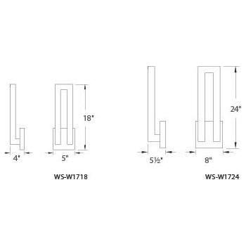 Modern Forms - Forq 18" LED Indoor/Outdoor Wall Light - Lights Canada