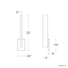 Modern Forms - Mako 22" LED Indoor/Outdoor Wall Light 3-CCT - Lights Canada
