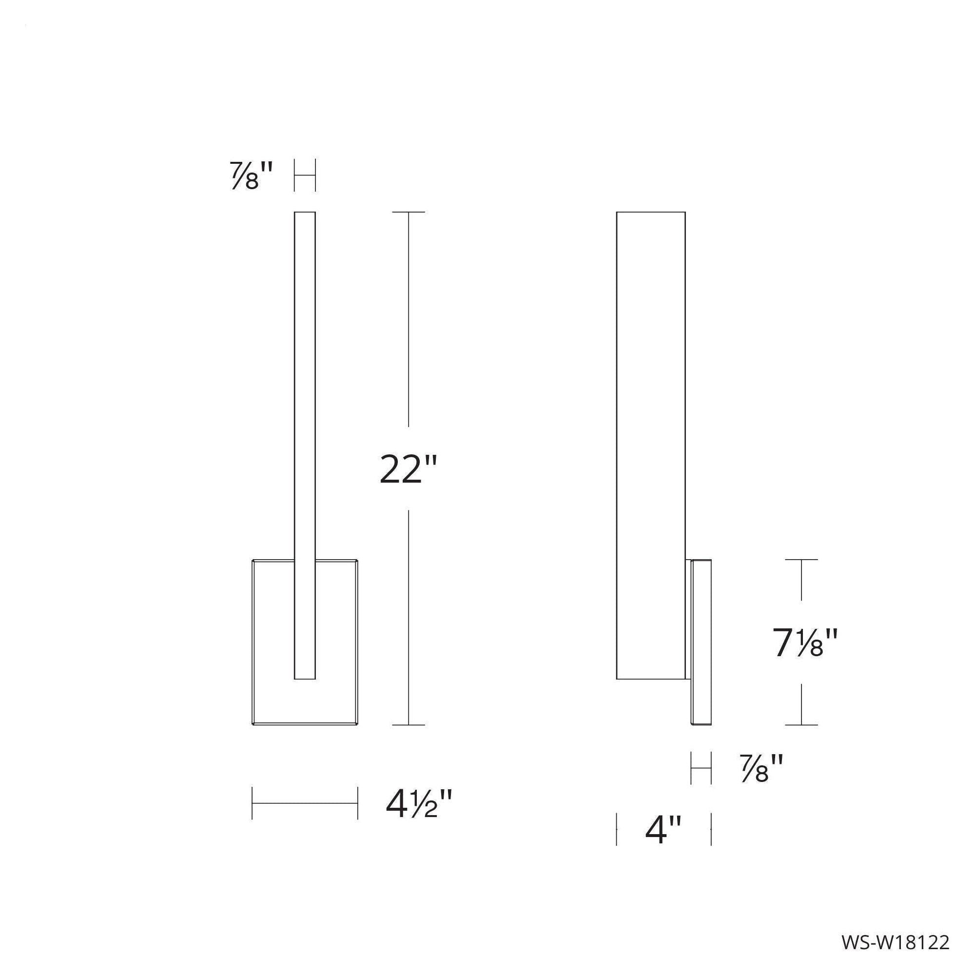 Modern Forms - Mako 22" LED Indoor/Outdoor Wall Light 3-CCT - Lights Canada