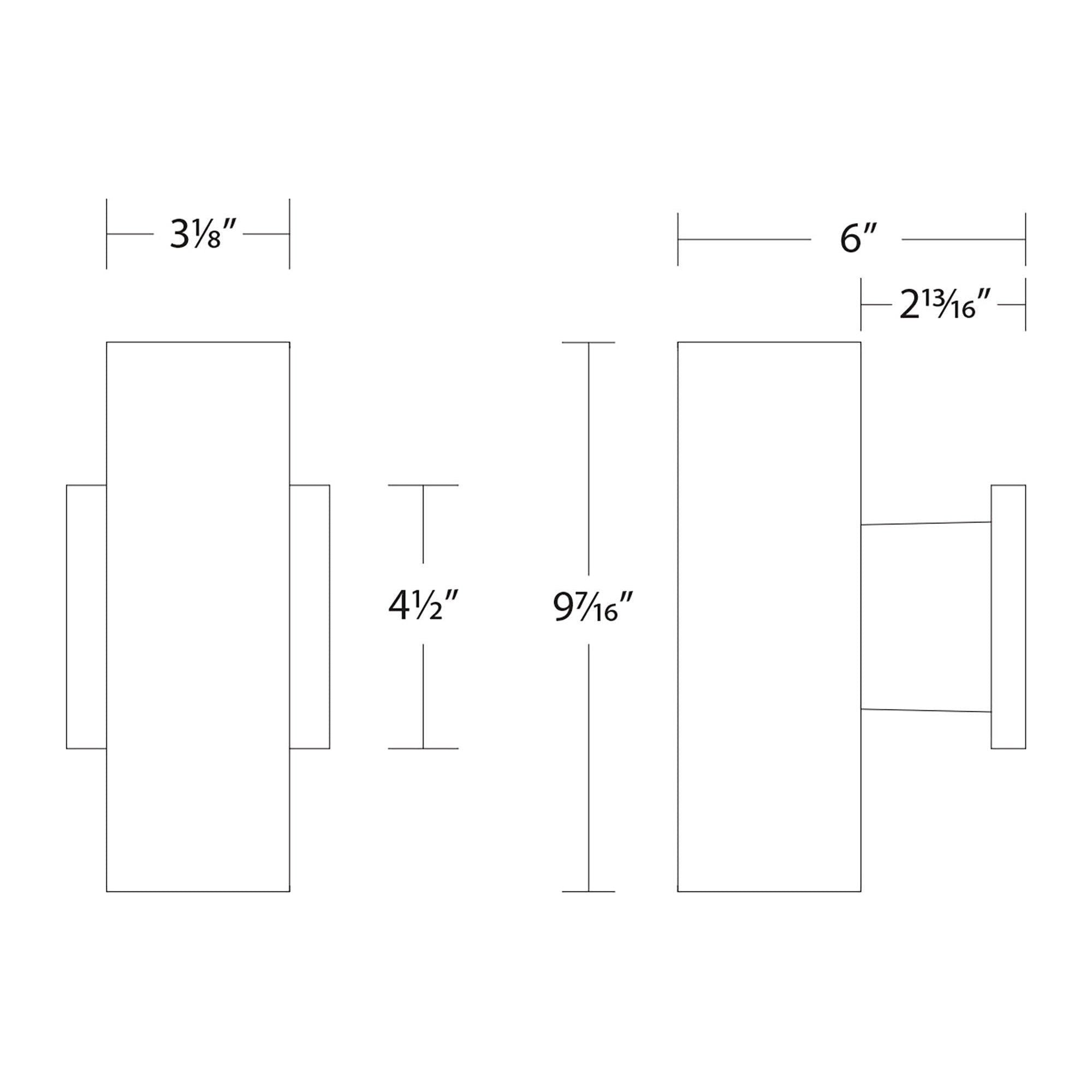 WAC Lighting - Cylinder LED Double Up and Down Indoor/Outdoor Wall Light - Lights Canada