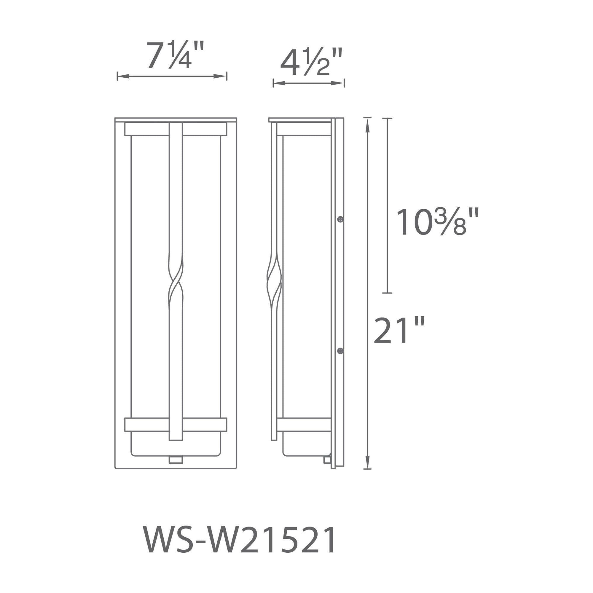 Modern Forms - Berkley 21" LED Indoor/Outdoor Wall Light - Lights Canada