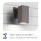 WAC Lighting - Cubix LED Single Up or Down Indoor/Outdoor Wall Light - Lights Canada