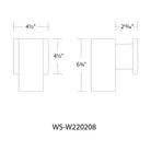 WAC Lighting - Cubix LED Single Up or Down Indoor/Outdoor Wall Light - Lights Canada