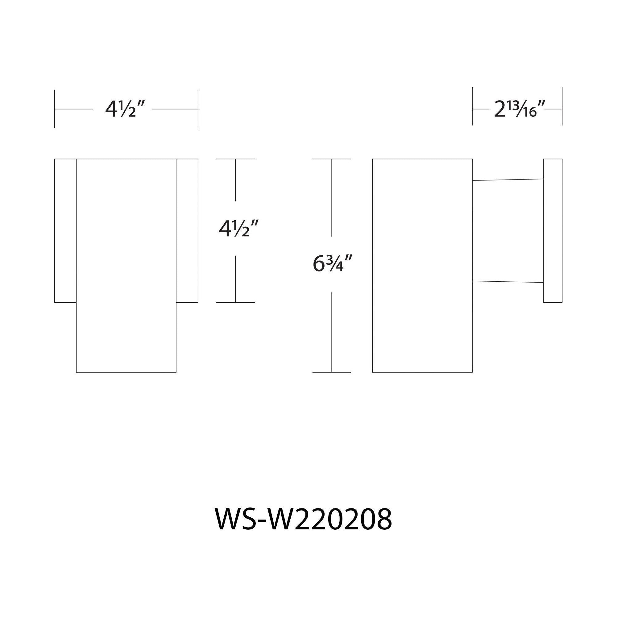 WAC Lighting - Cubix LED Single Up or Down Indoor/Outdoor Wall Light - Lights Canada
