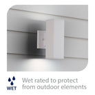 WAC Lighting - Cubix LED Double Up and Down Indoor/Outdoor Wall Light - Lights Canada
