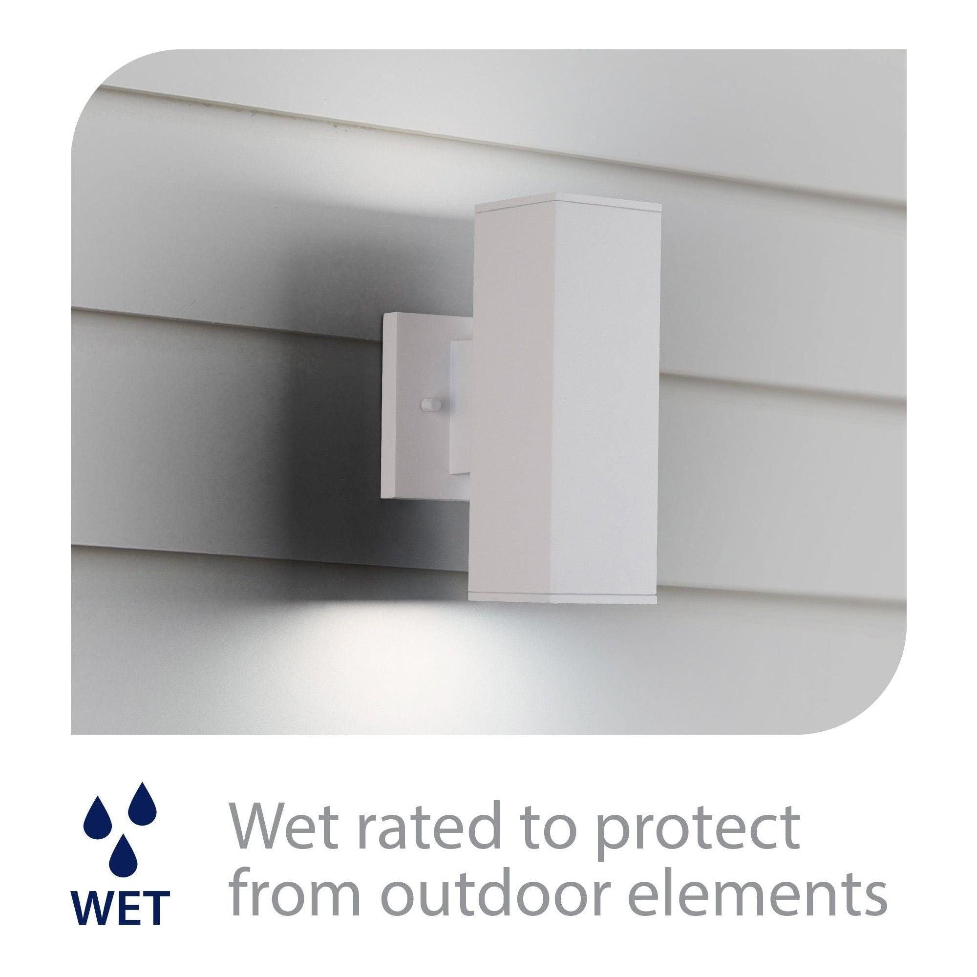 WAC Lighting - Cubix LED Double Up and Down Indoor/Outdoor Wall Light - Lights Canada