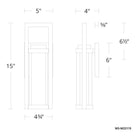 Modern Forms - Revere 15" LED Indoor/Outdoor Wall Lantern - Lights Canada