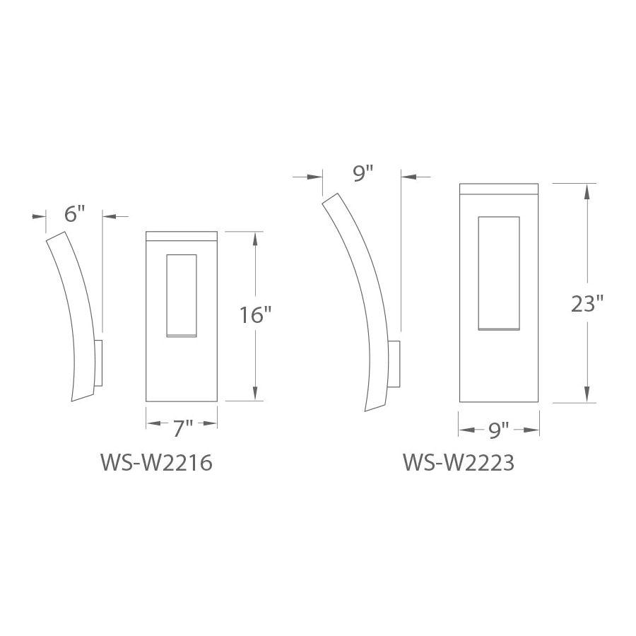 Modern Forms - Dawn 16" LED Indoor/Outdoor Wall Light - Lights Canada