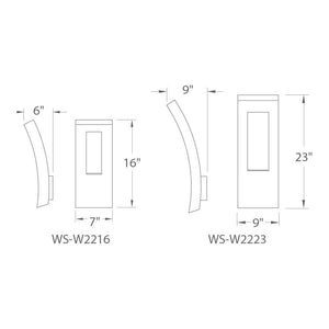 Modern Forms - Dawn 16" LED Indoor/Outdoor Wall Light - Lights Canada