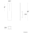 Modern Forms - Aegis 20" LED Outdoor Wall Light - Lights Canada