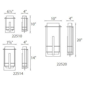 Modern Forms - Kyoto 14" LED Indoor/Outdoor Wall Light - Lights Canada