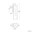 Modern Forms - Cambridge 25" LED Indoor/Outdoor Wall Light - Lights Canada