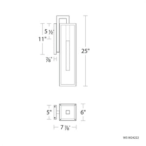 Modern Forms - Cambridge 25" LED Indoor/Outdoor Wall Light - Lights Canada