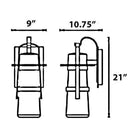 Modern Forms - Balthus 21" LED Indoor/Outdoor Wall Light - Lights Canada