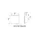 Modern Forms - Square 8" LED Indoor/Outdoor Wall Light - Lights Canada