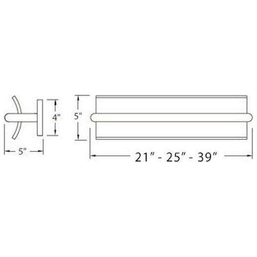 Modern Forms - Vetri 21" LED Bathroom Vanity or Wall Light - Lights Canada