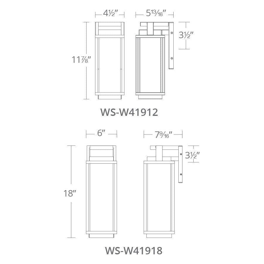 Modern Forms - Two if By Sea 18" Indoor/Outdoor Wall Light - Lights Canada