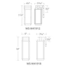 Modern Forms - Two if By Sea 12" Indoor/Outdoor Wall Light - Lights Canada