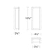 dweLED - Axel 10.9" LED Indoor/Outdoor Wall Light - Lights Canada