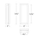 dweLED - Axel 14" LED Indoor/Outdoor Wall Light - Lights Canada