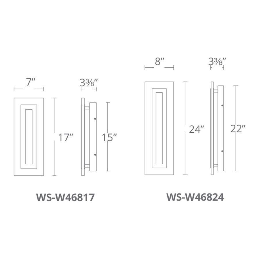 Modern Forms - Shadow 17" LED Indoor/Outdoor Wall Light - Lights Canada