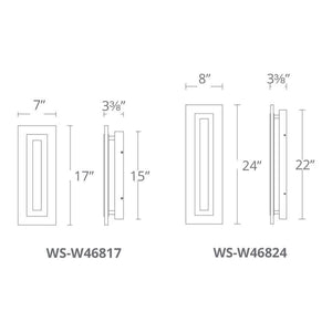 Modern Forms - Shadow 24" LED Indoor/Outdoor Wall Light - Lights Canada