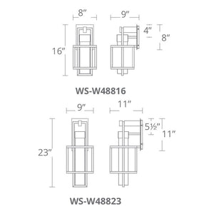 Modern Forms - Logic 16" LED Indoor/Outdoor Wall Light - Lights Canada