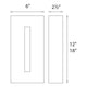 dweLED - Tao 12" LED Indoor/Outdoor Wall Light - Lights Canada