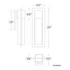 Modern Forms - Mist 20" LED Indoor/Outdoor Wall Light - Lights Canada