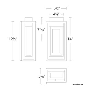 Modern Forms - Dorne 14" LED Indoor/Outdoor Wall Light - Lights Canada