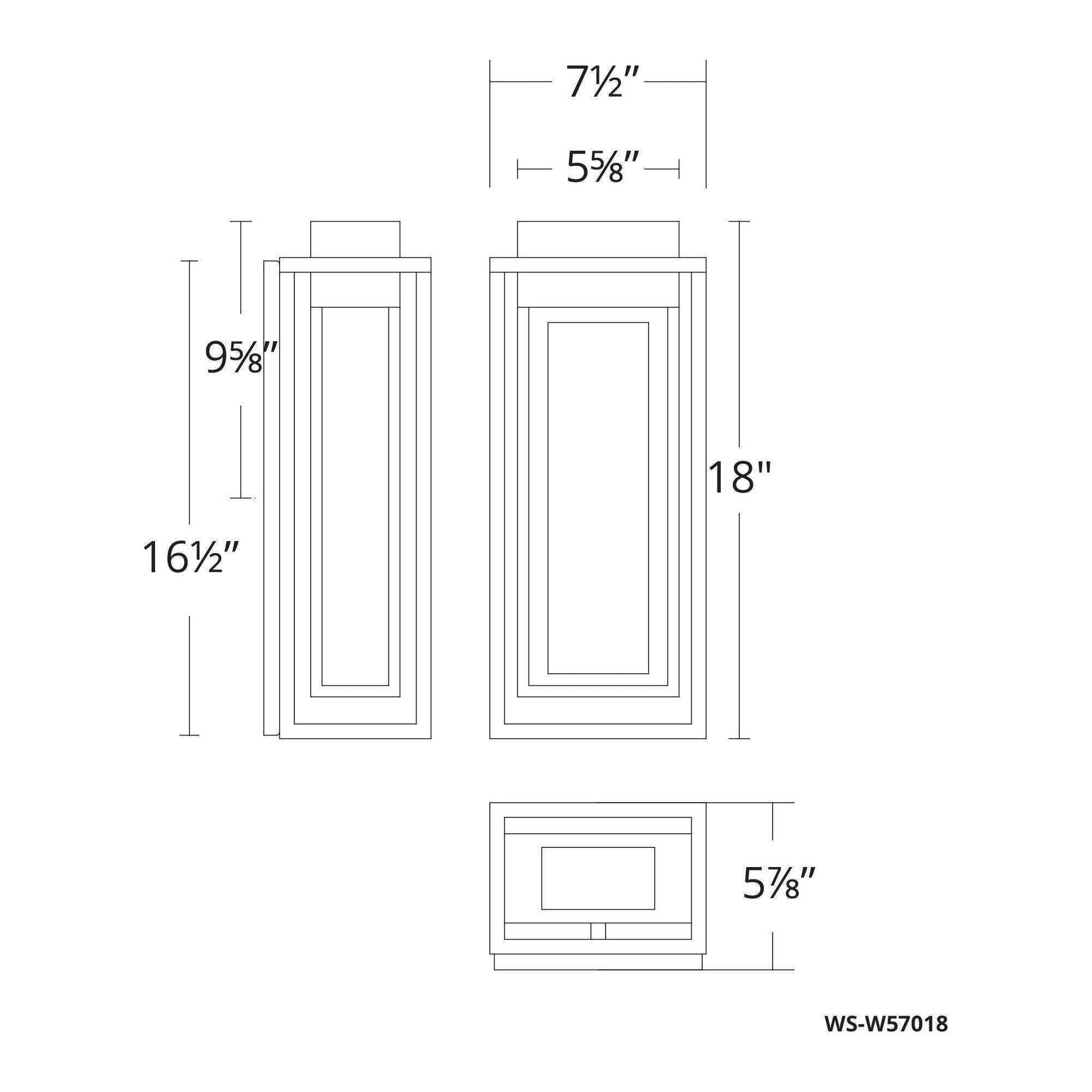 Modern Forms - Dorne 18" LED Indoor/Outdoor Wall Light - Lights Canada