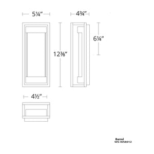 Modern Forms - Elyse 12" LED Indoor/Outdoor Wall Light - Lights Canada