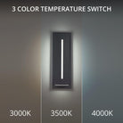 Modern Forms - Midnight 16" LED Indoor/Outdoor Wall Light 3-CCT - Lights Canada